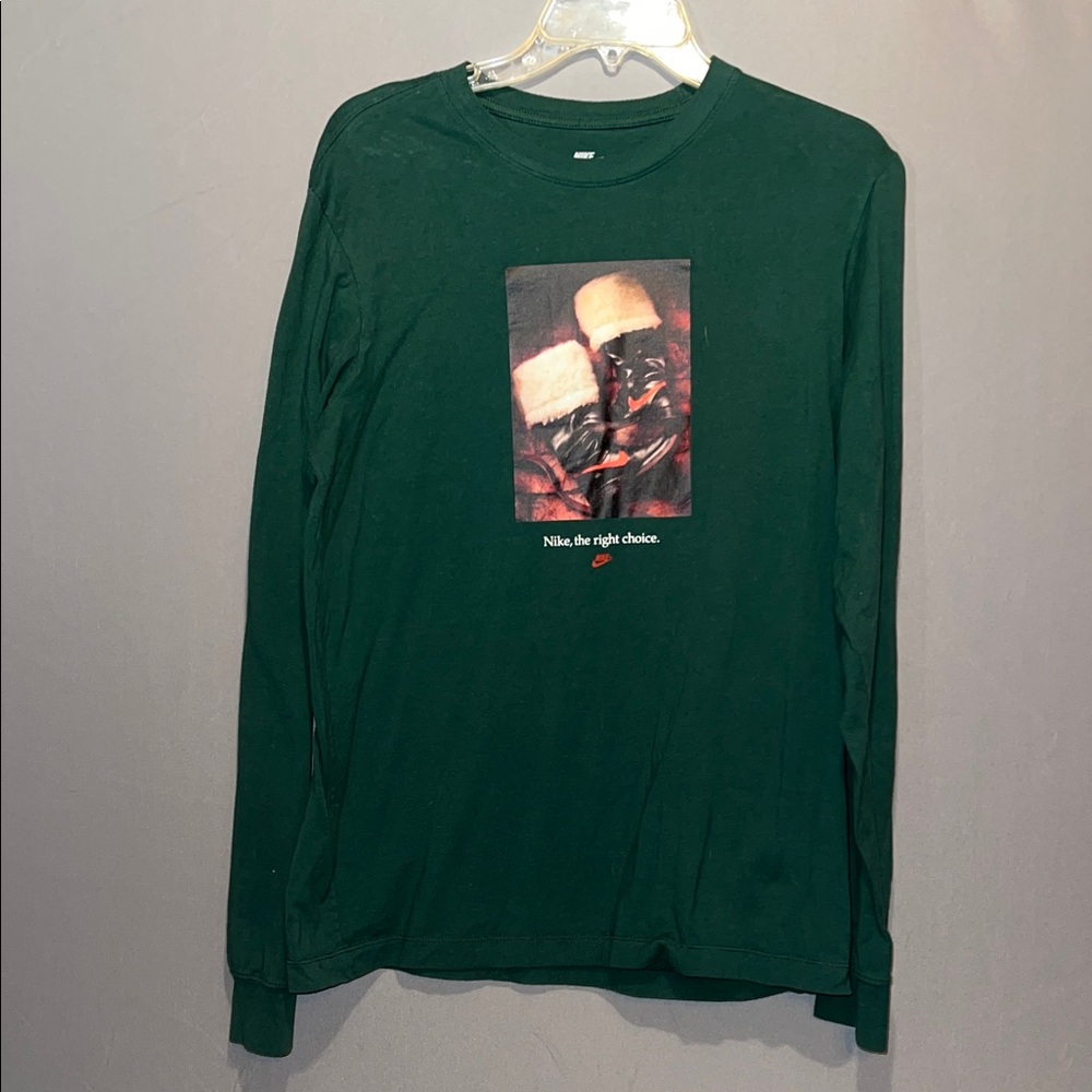 Nike Green Long Sleeve Tee